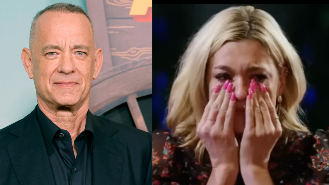 Tom Hanks; ABC screenshot of Carly Reeves