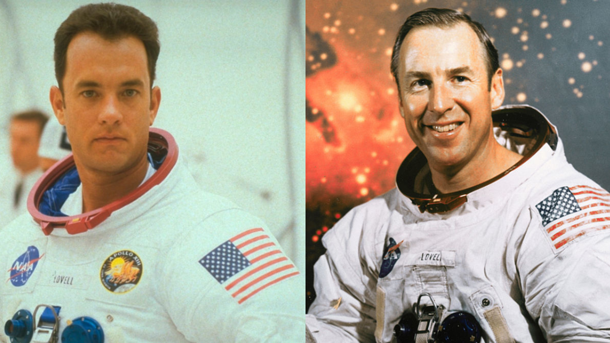 Tom Hanks as James Lovell; Astronaut James A. Lovell