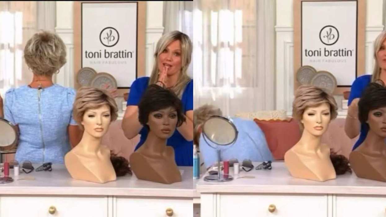 Toni Brattin losing it on QVC