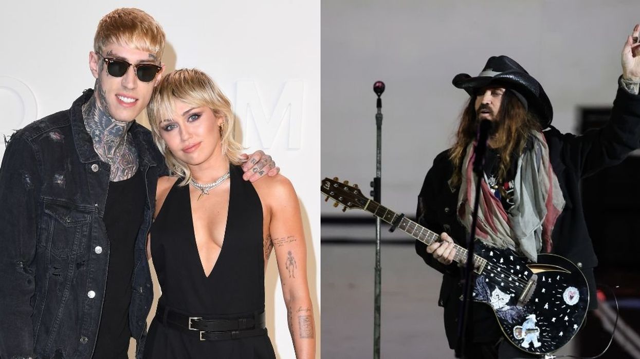 Trace and Miley Cyrus; Billy Ray Cyrus
