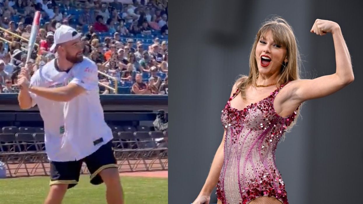 Travis Kelce at Home Run Derby; Taylor Swift