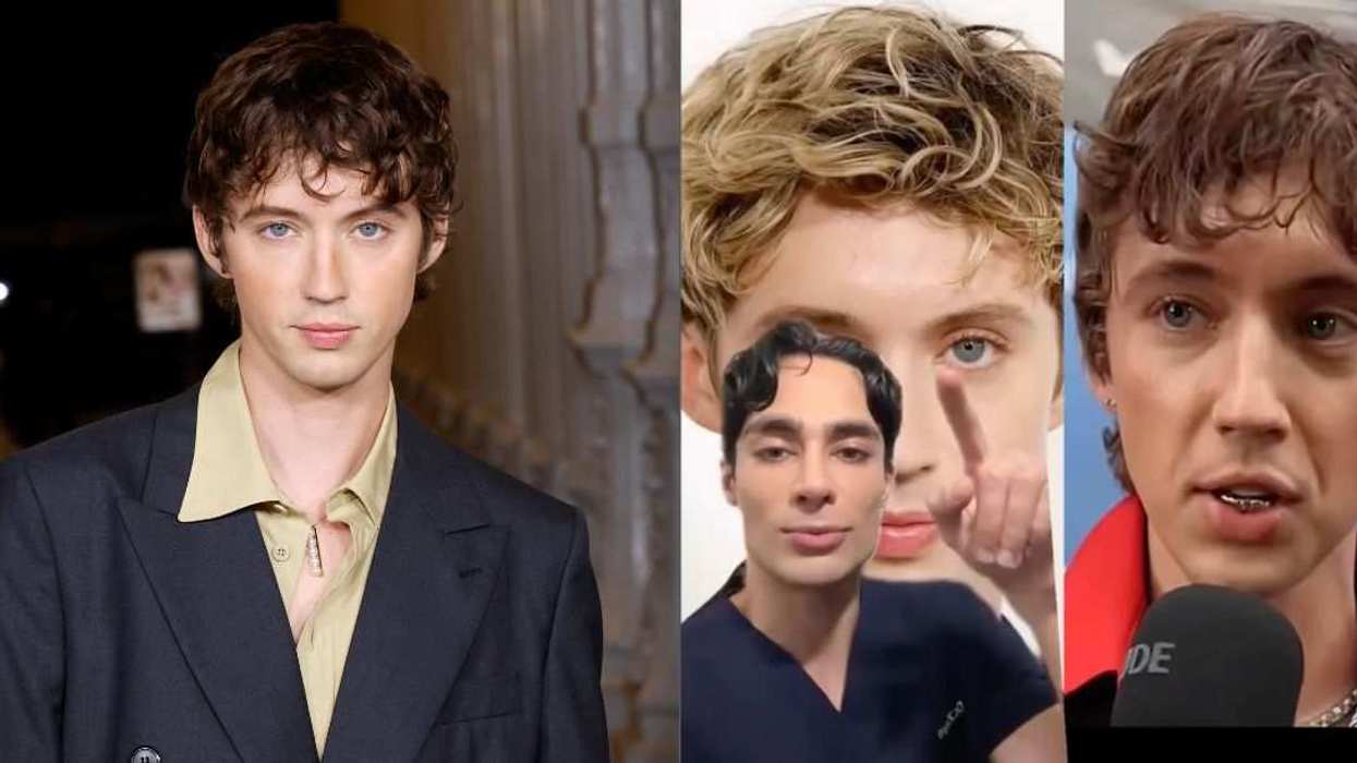 Troye Sivan (left) and a screenshot from the now-deleted video posted by an aesthetic doctor critiquing the singer’s appearance (right).