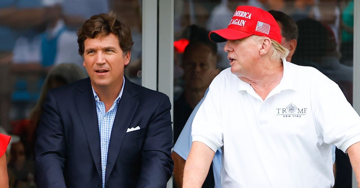 Tucker Carlson and Donald Trump