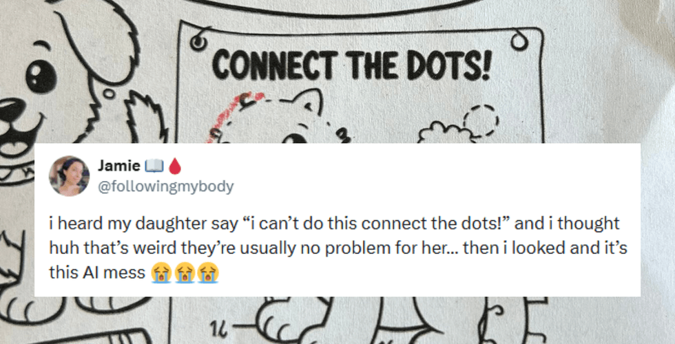 Mom Baffled After Daughter Struggles With Connect The Dots Activity—Only To Realize It's AI Slop
