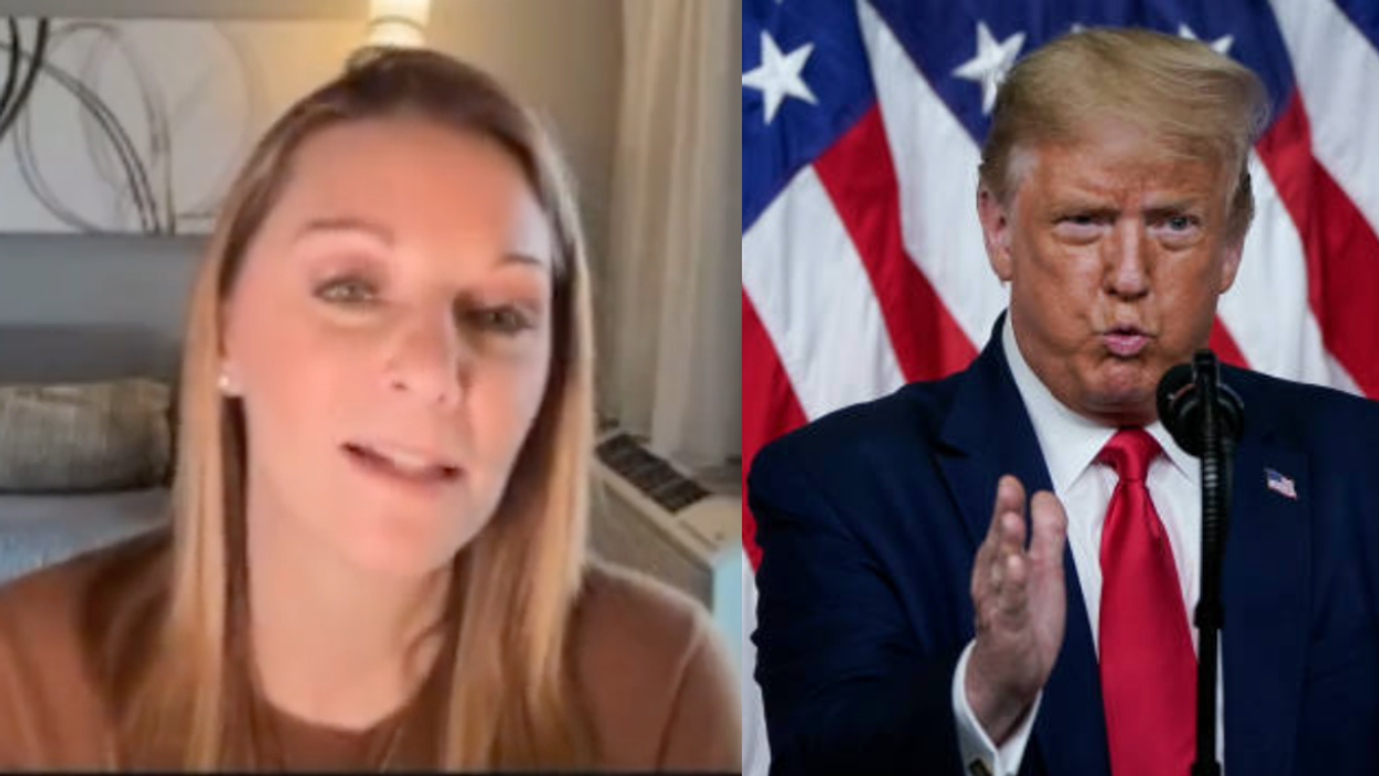 Twitter screenshot Julie Green; Donald Trump