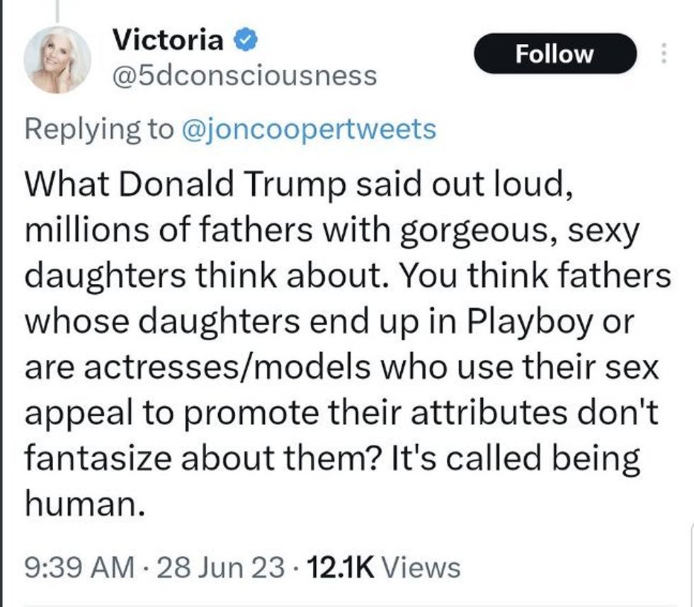 Twitter screenshot of @5dconsciousness's post
