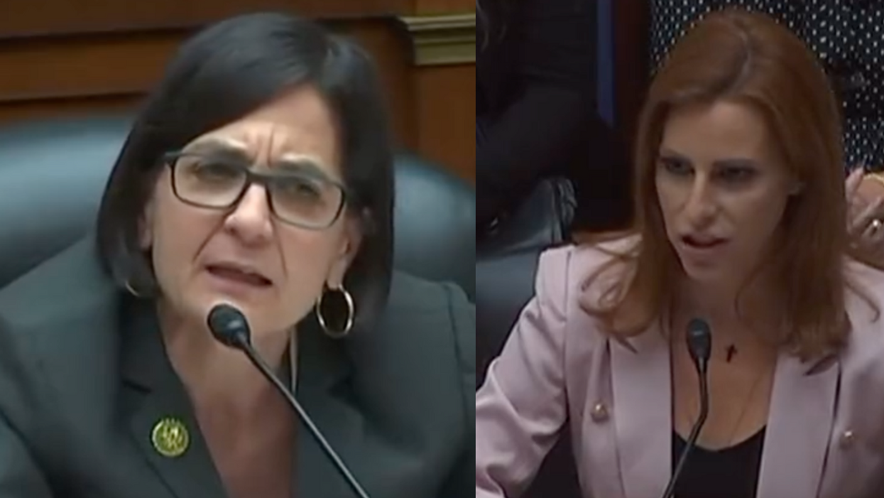 Twitter screenshot of Becca Balint; Twitter screenshot of Mandy Gunasekara