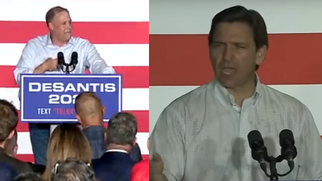 Twitter screenshot of Jim Bridenstine; YouTube screenshot of Ron DeSantis