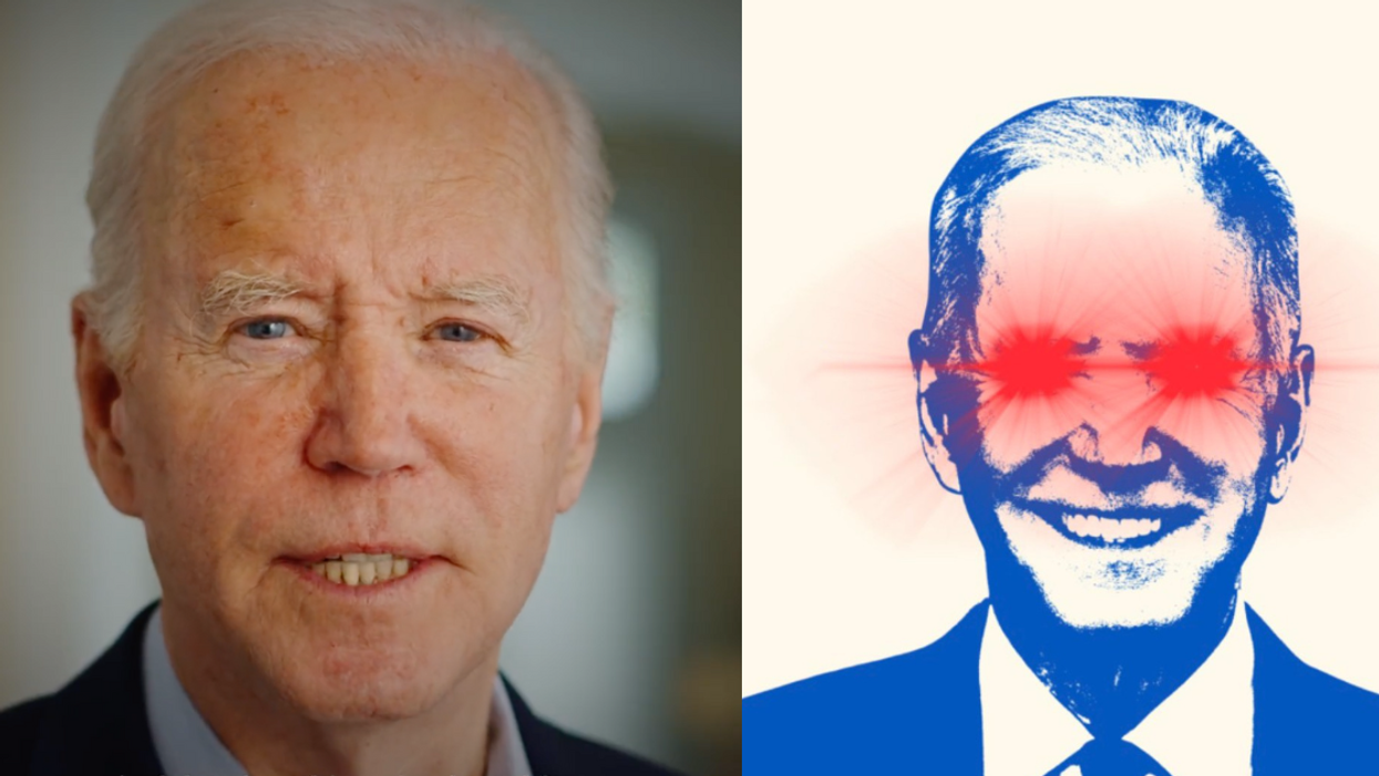 Twitter screenshot of Joe Biden from his campaign video; Twitter screenshot