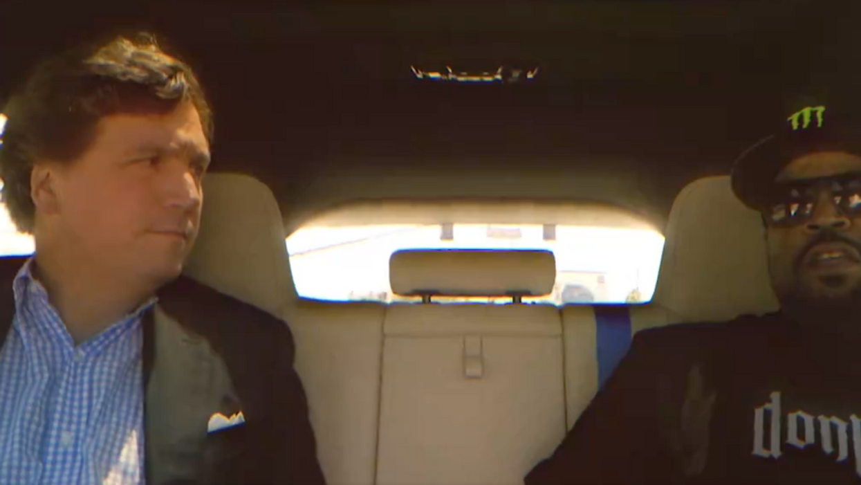 Twitter screenshot of Tucker Carlson and Ice Cube