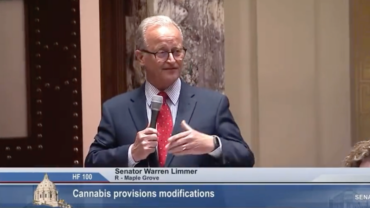 Twitter screenshot of Warren Limmer during his remarks