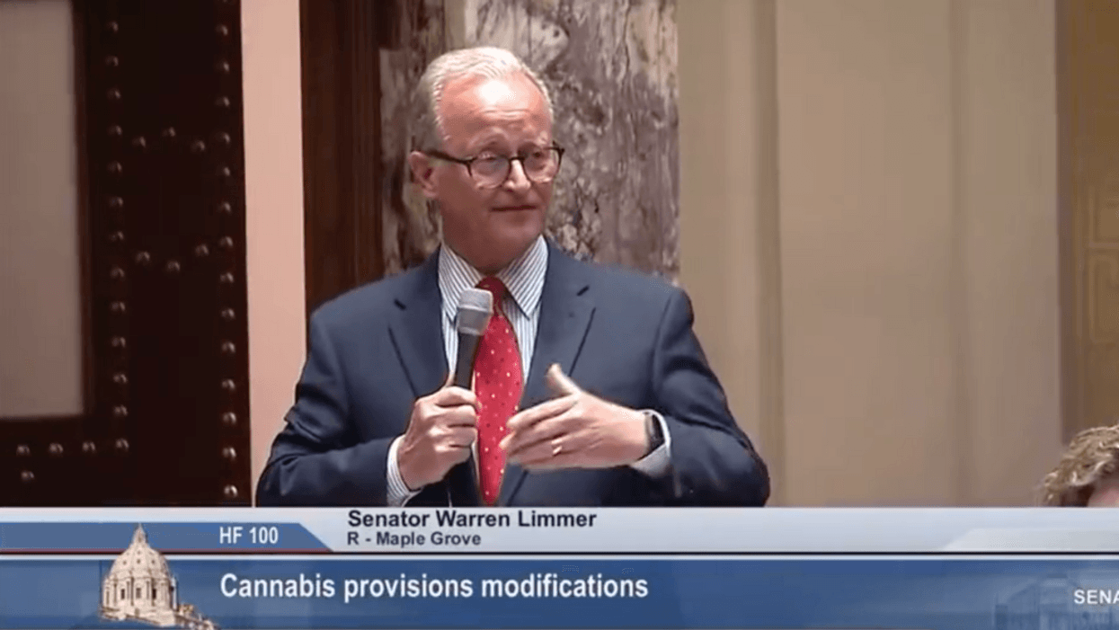 Twitter screenshot of Warren Limmer during his remarks
