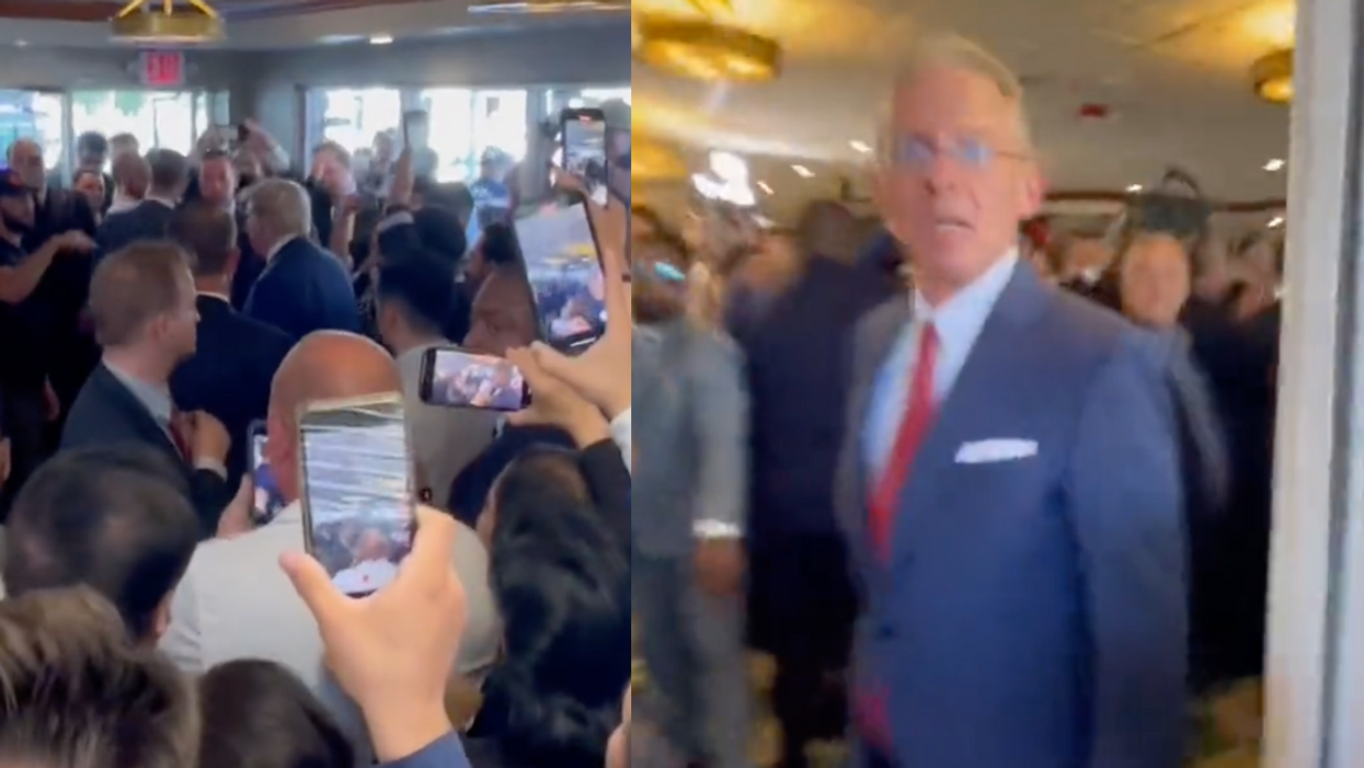 Twitter screenshots of Trump supporters at the Versailles restaurant and bakery