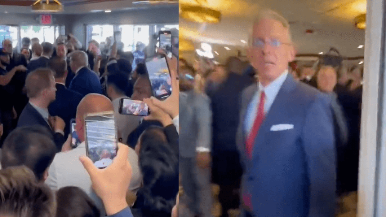 Twitter screenshots of Trump supporters at the Versailles restaurant and bakery