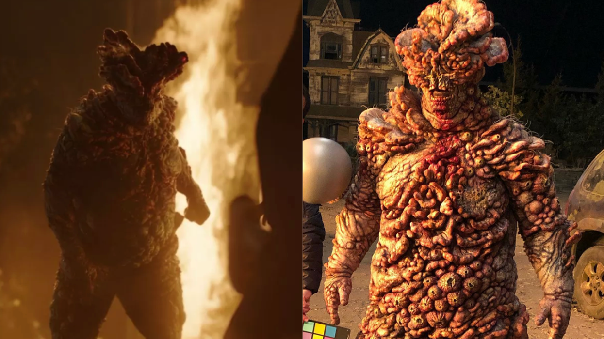 two images of "The Last Of Us" character the bloater