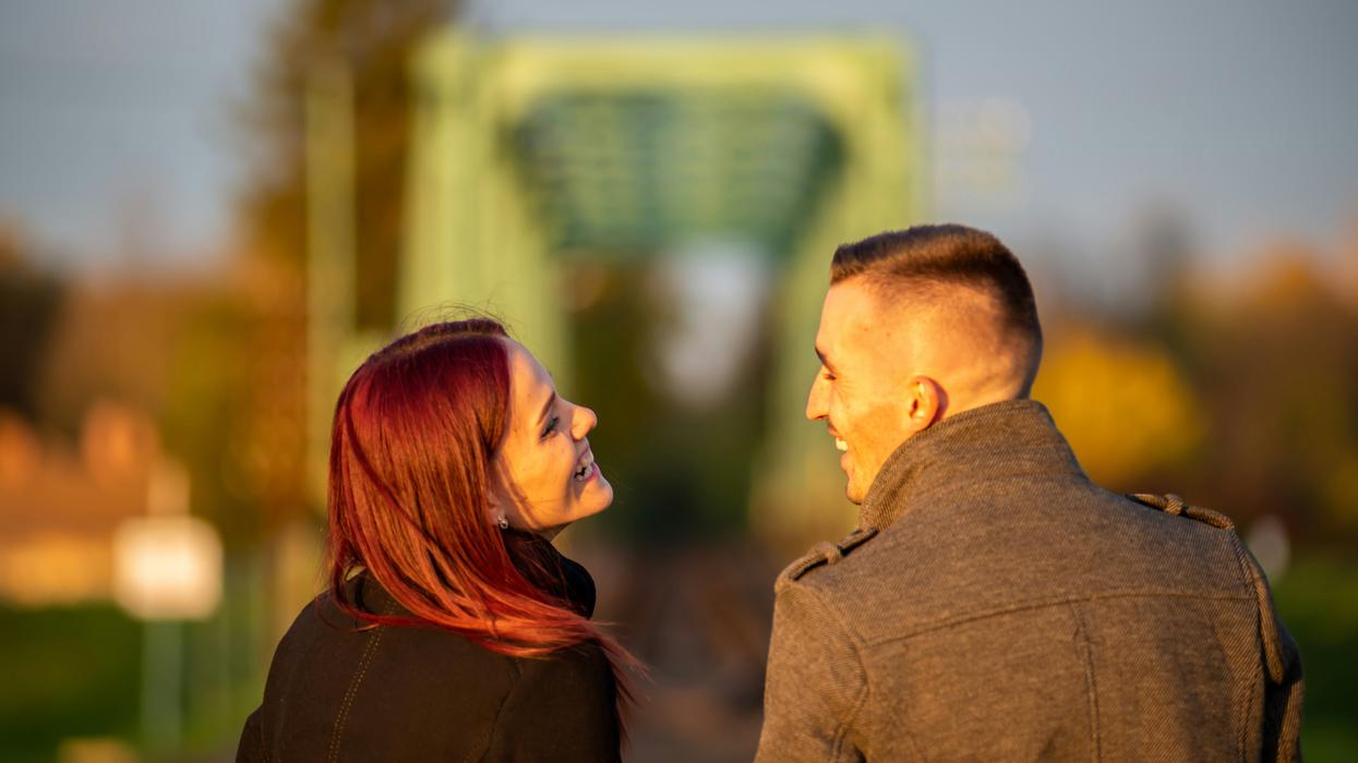Two people on a date