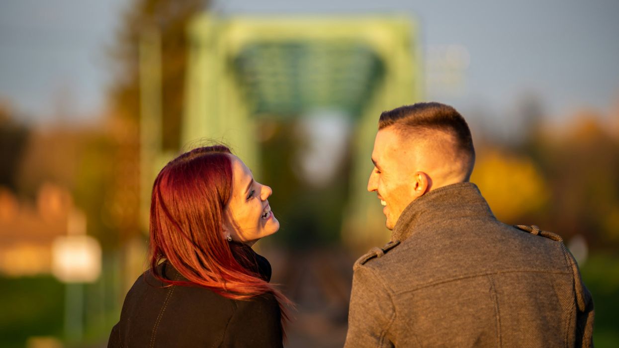 Two people on a date