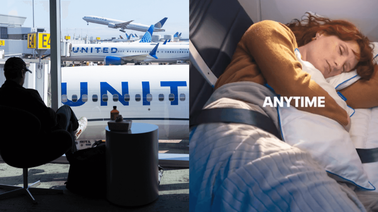 United Airlines; United Airlines' 'Relax Row'