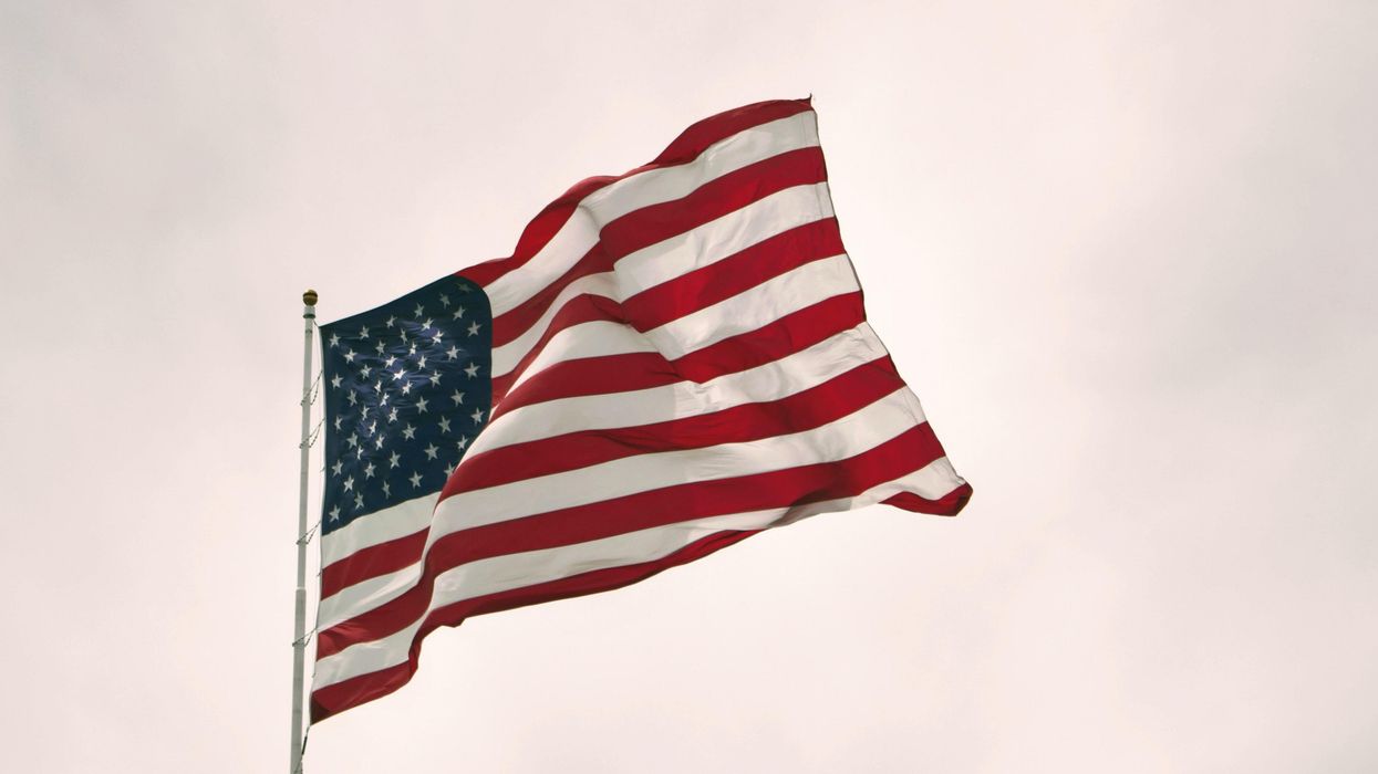 United States flag waving