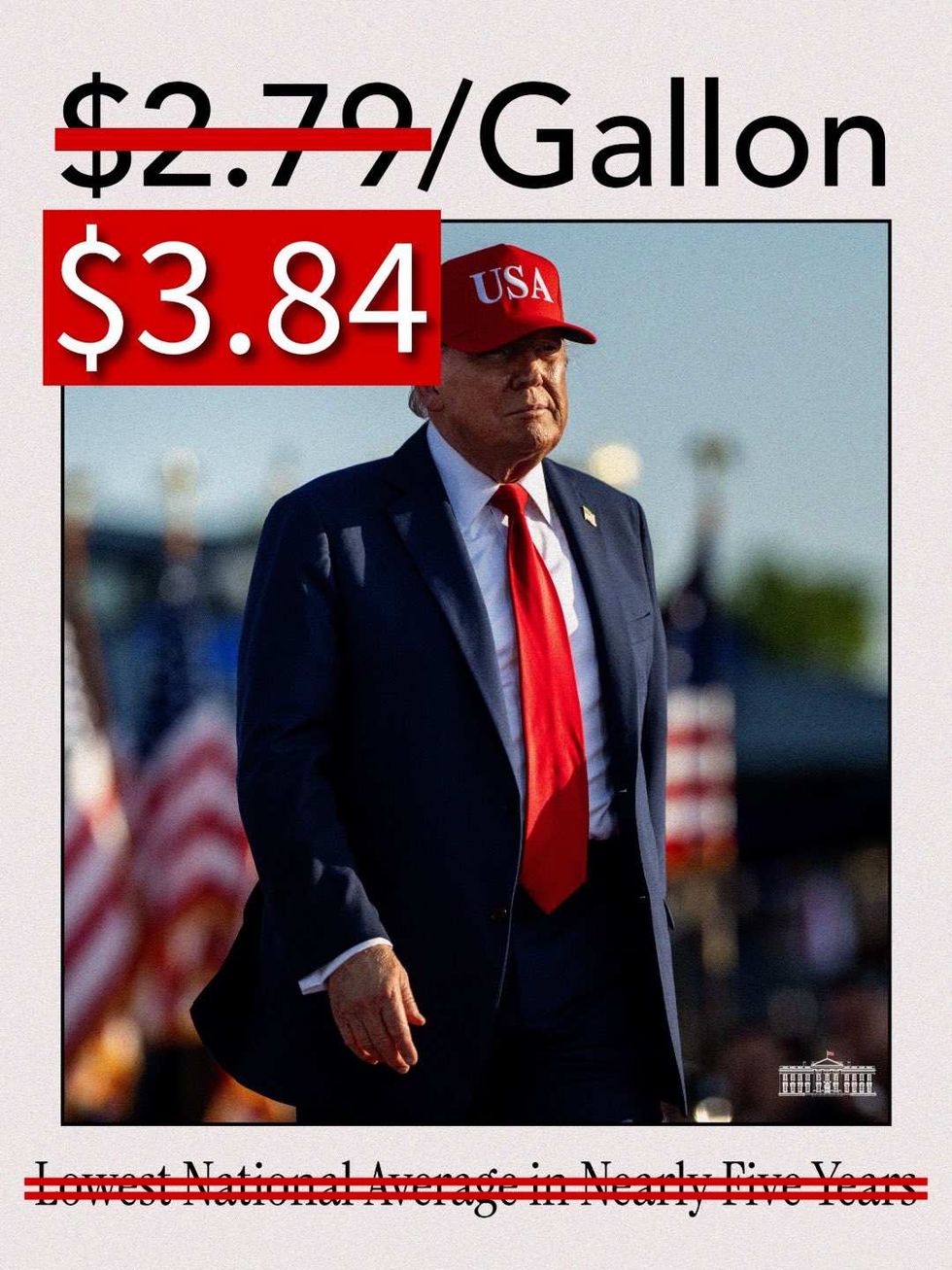 Updated graphic from the White House, edited by House Democrats