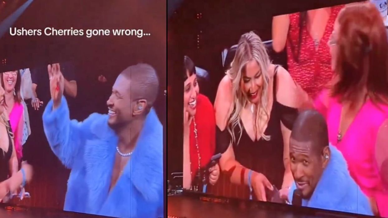 Usher's audience gag gone wrong