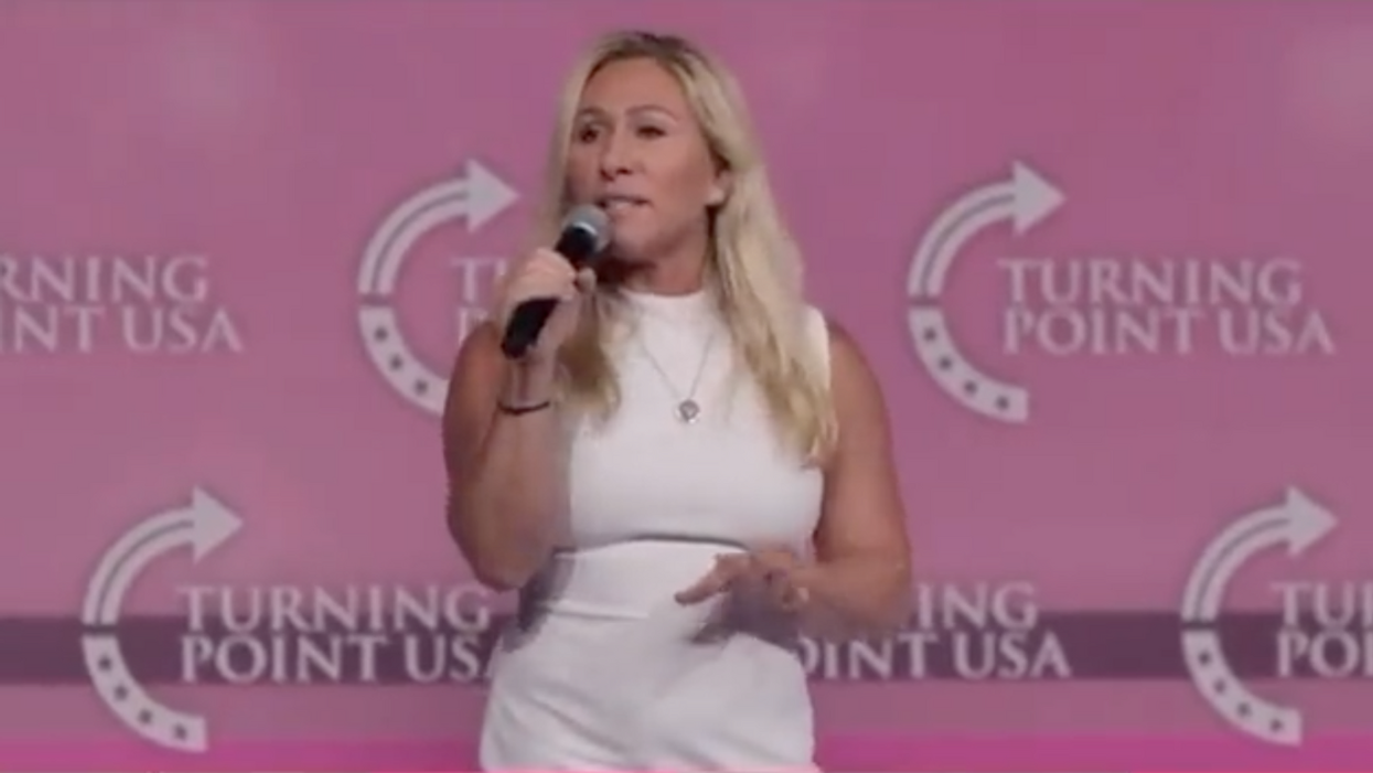 video screenshot of Marjorie Taylor Greene