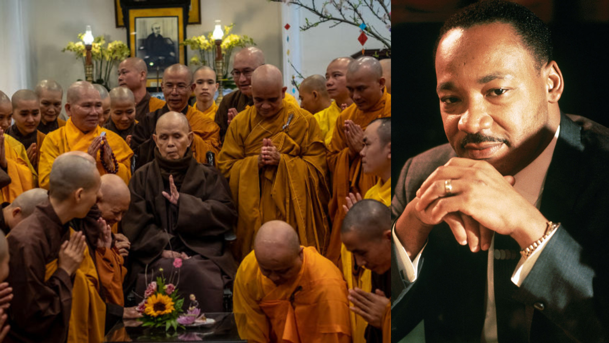 Vietnamese monk Thich Nhat Hanh; Dr. Martin Luther King Jr.