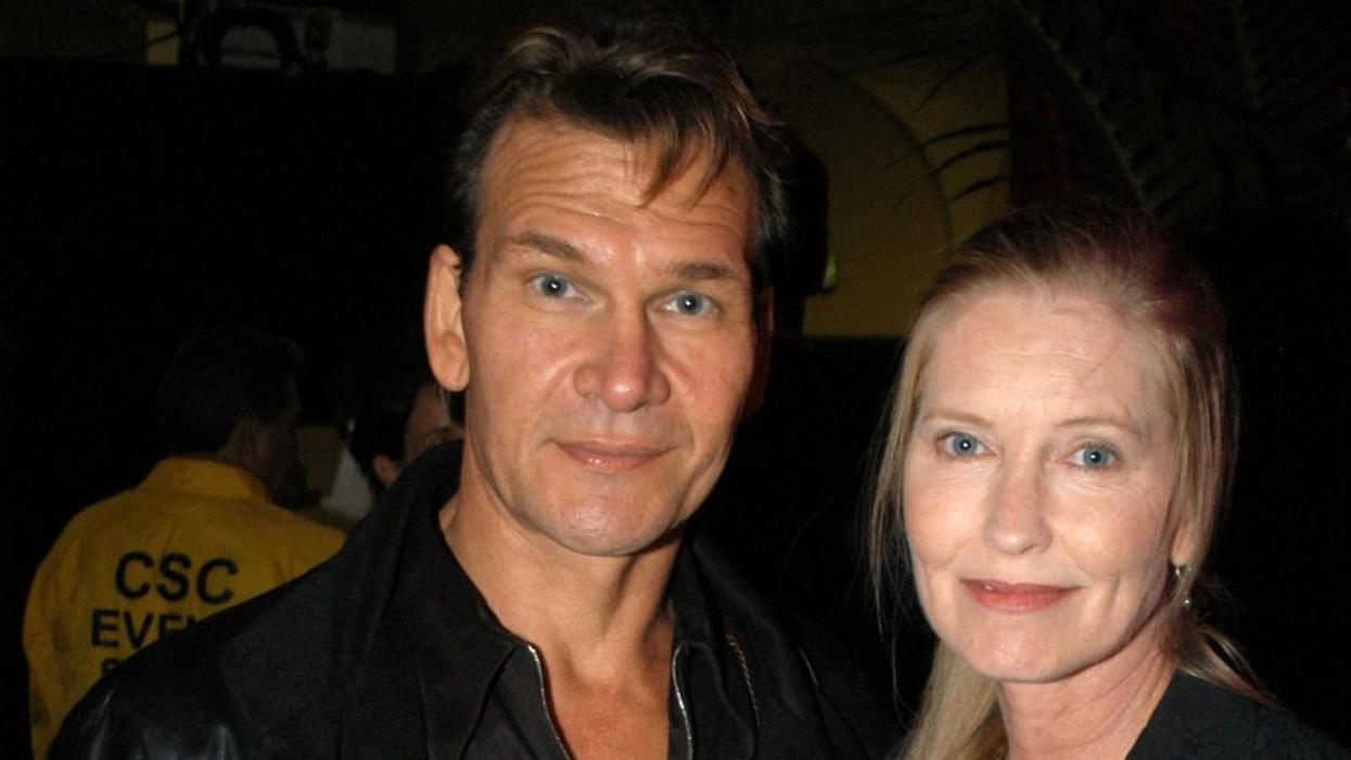 Vintage photo of Patrick Swayze and wife Lisa Niemi Swayze