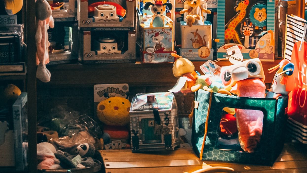 Vintage toy store window