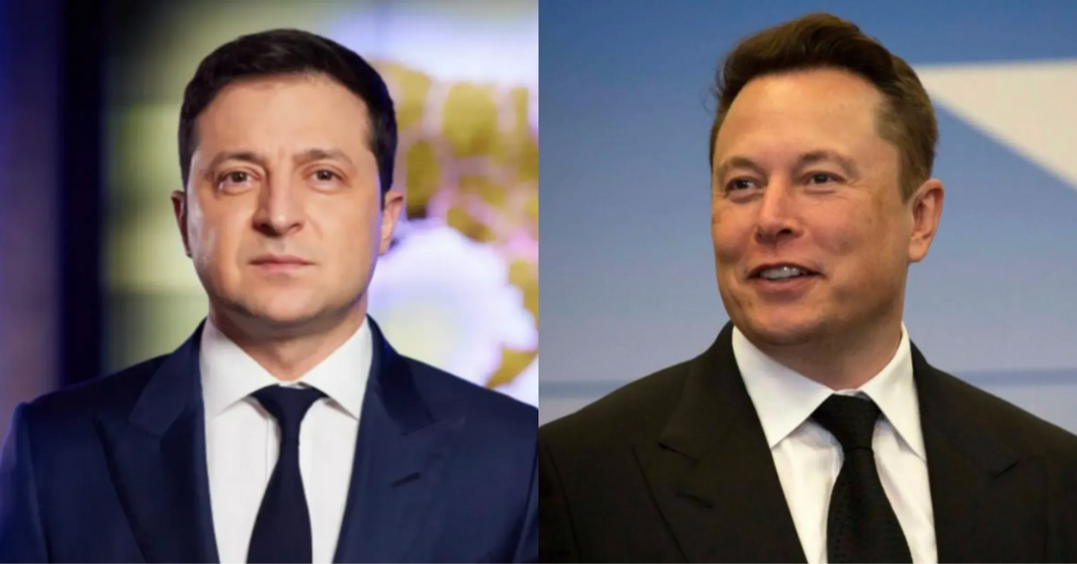 Volodymyr Zelenskyy; Elon Musk