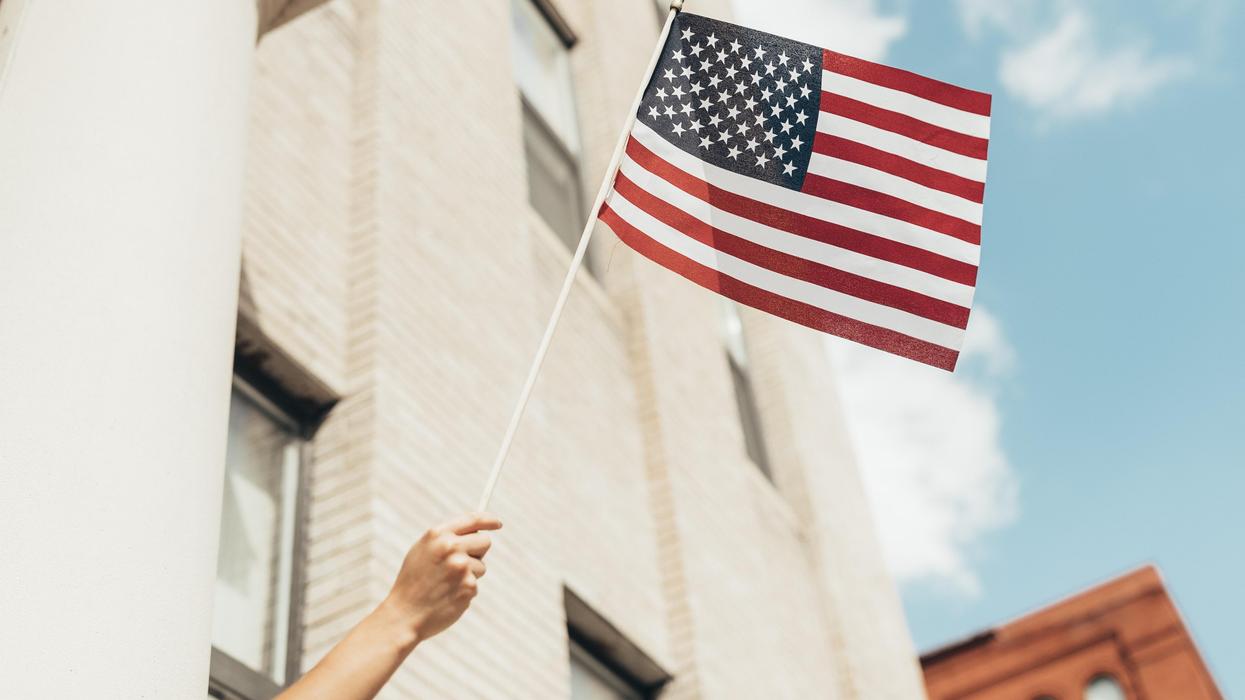 Waving American Flag