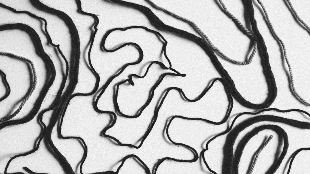 white and black abstract painting