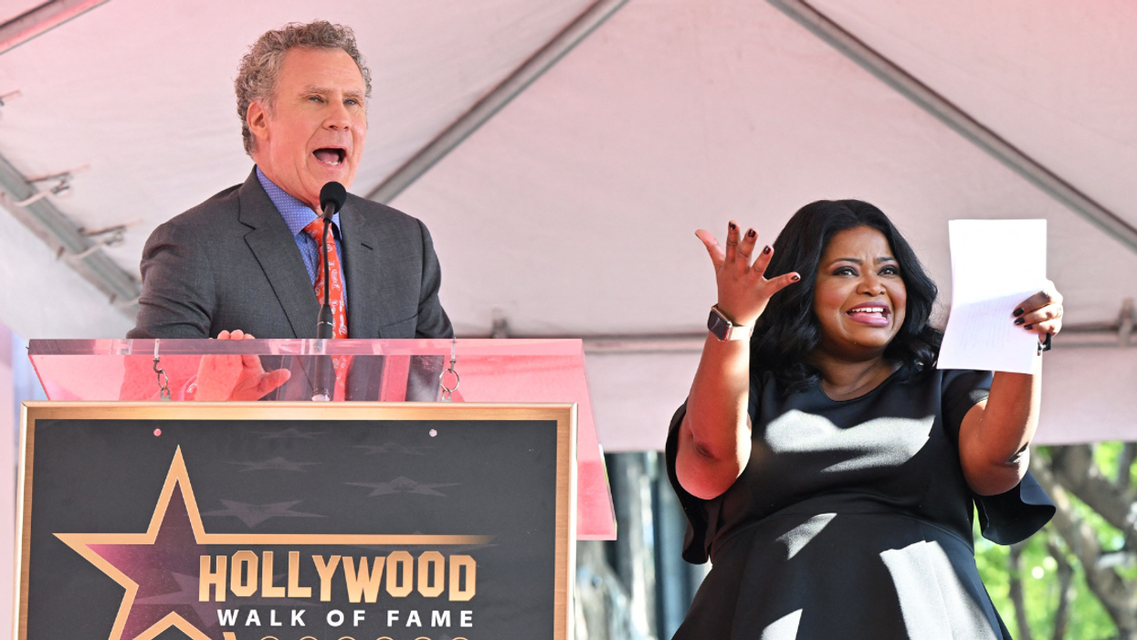 Will Ferrell and Octavia Spencer at Hollywood Walk of Fame ceremony