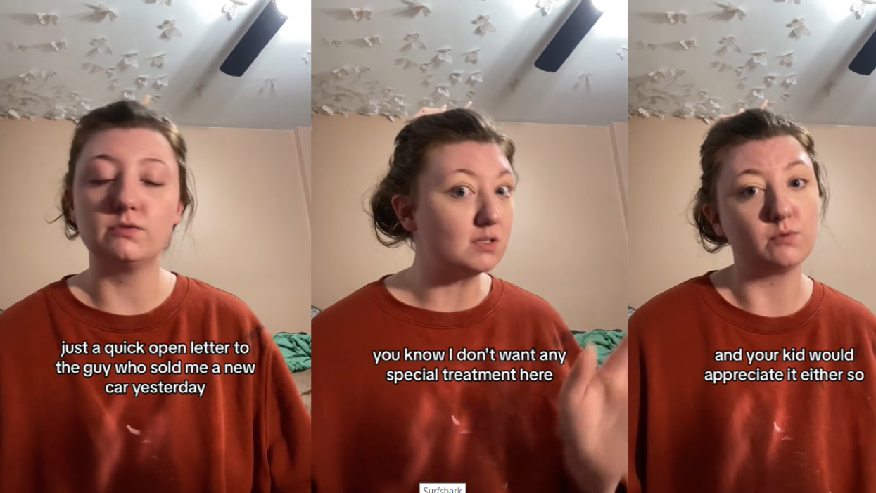 Woman calls out unfaithful car salesman