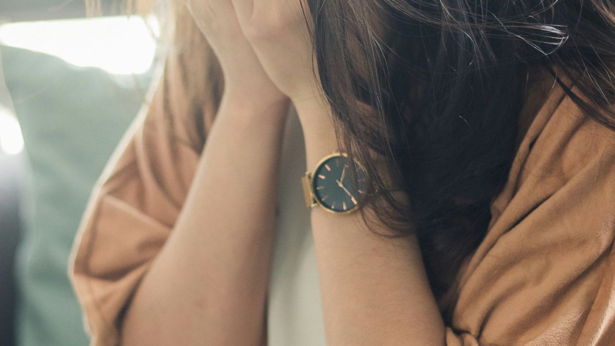 Woman crying