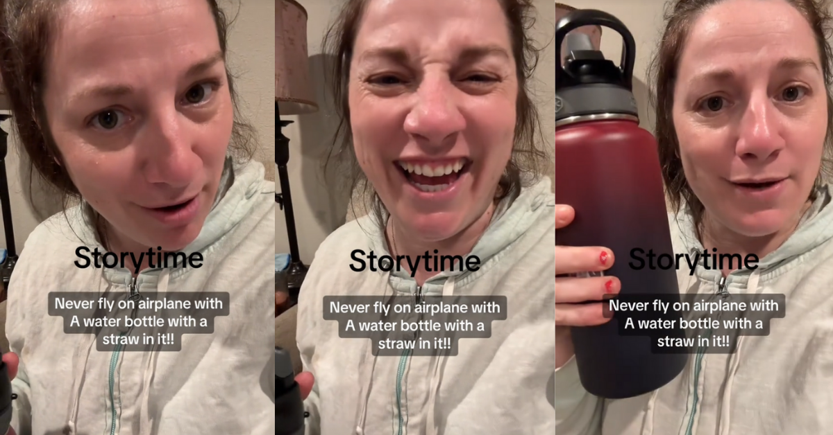 Woman learned important lesson about water bottles on airplanes
