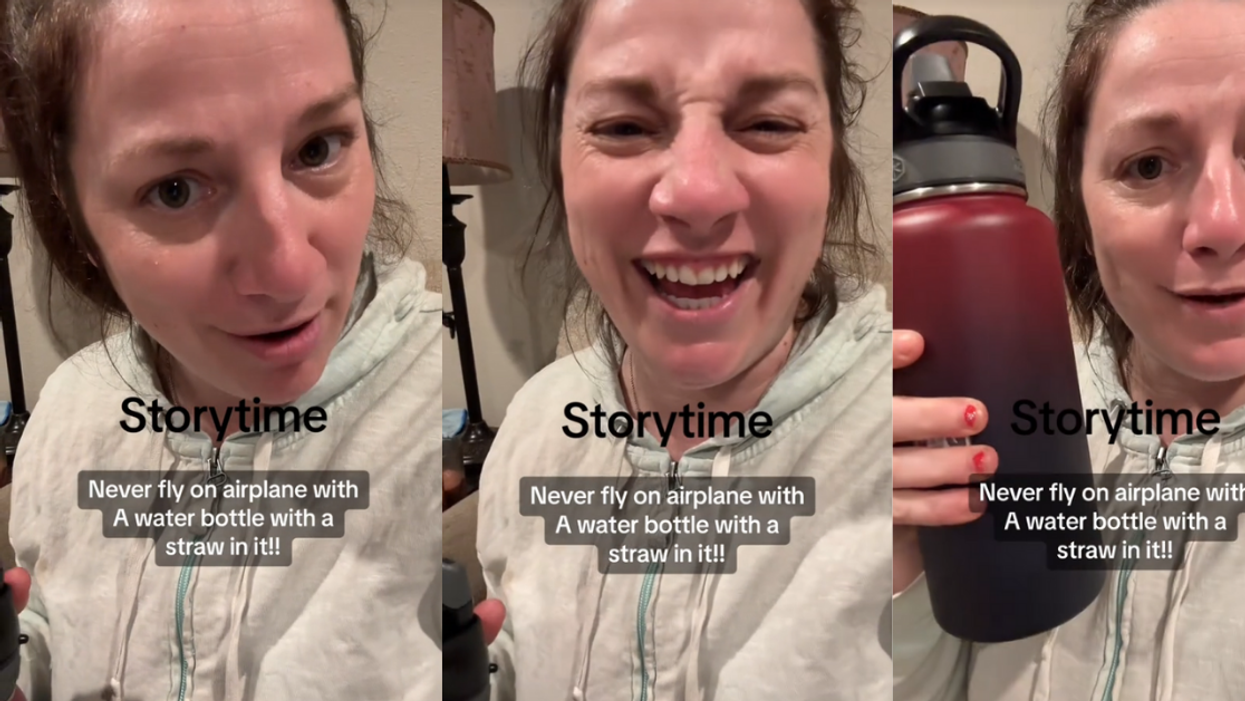 Woman learned important lesson about water bottles on airplanes
