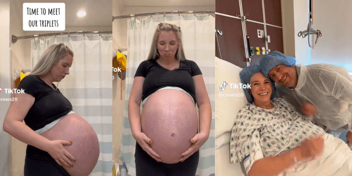 Triplets Bally Mom Documents Pregnancy With 'Spontaneous' Triplets: VIDEO - Comic Sands