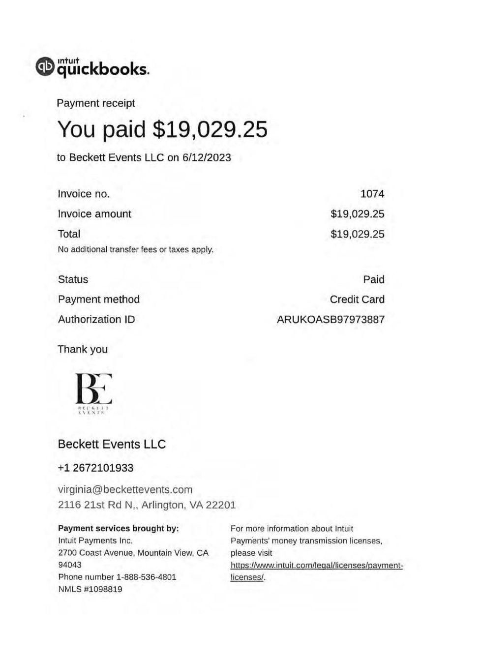 X screenshot of invoice for lectern bought with state funds for Sanders' office.
