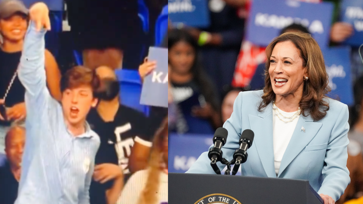 X screenshot of Parker Short; Kamala Harris