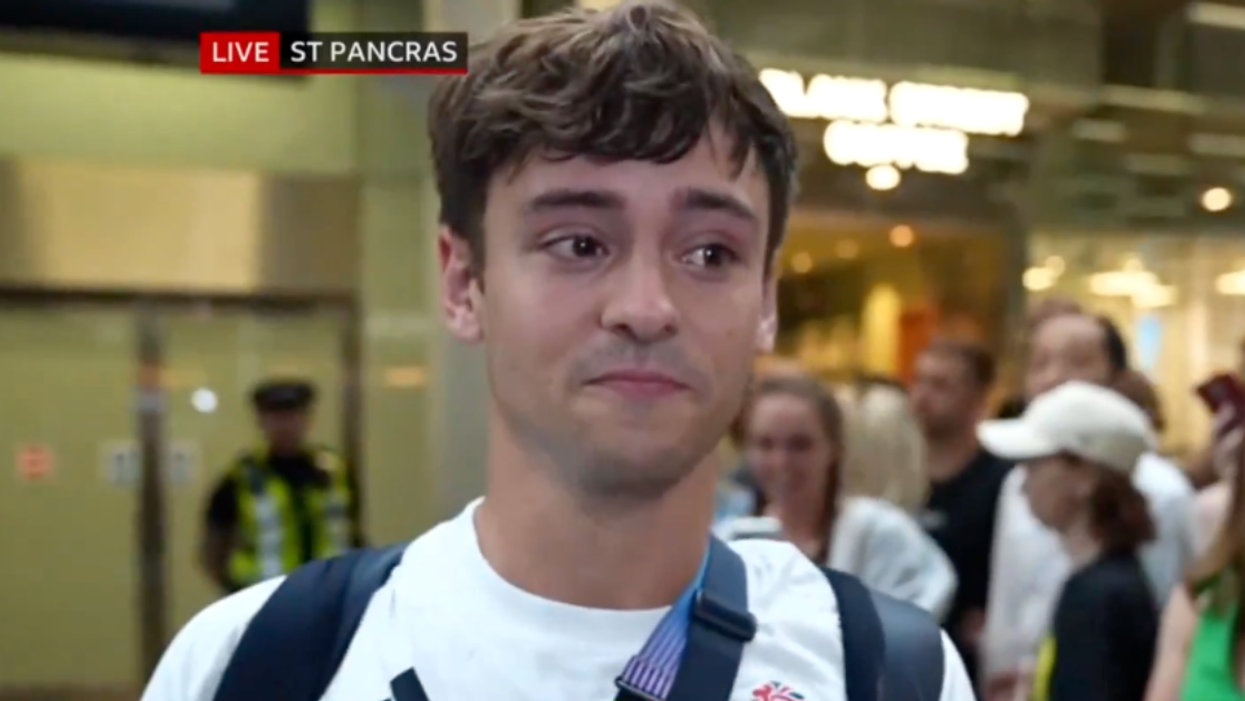 X screenshot of Tom Daley