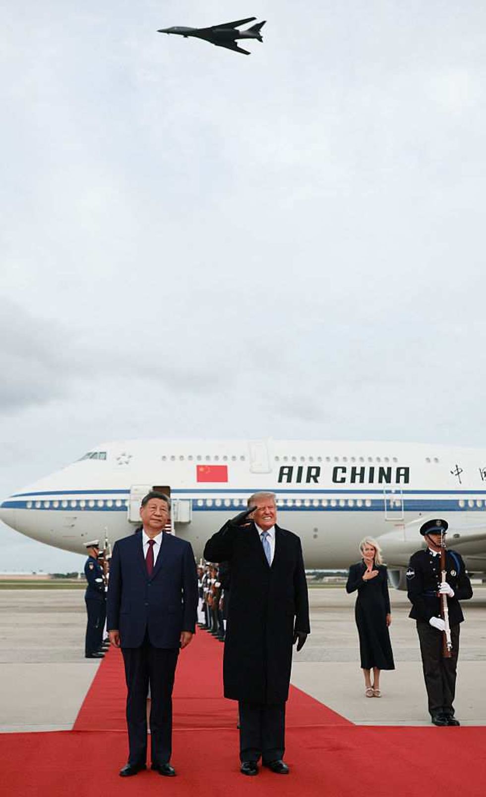 Xi Jingping and Donald Trump in a photo from their meeting