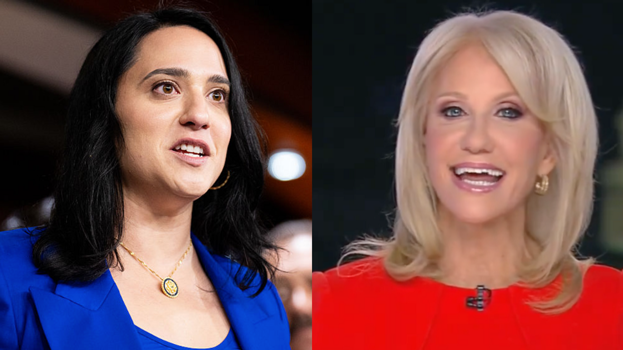 Yassamin Ansari; Screenshot of Kellyanne Conway