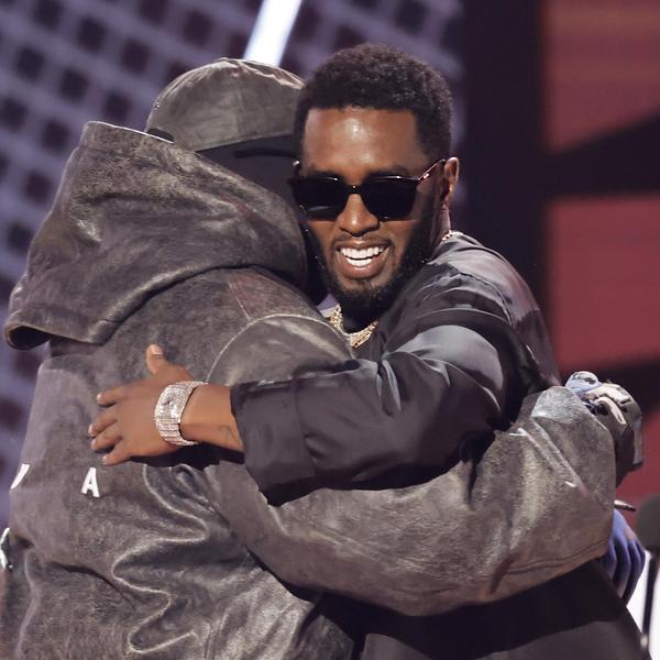 Ye and Diddy embrace at the 2022 Bet Awards