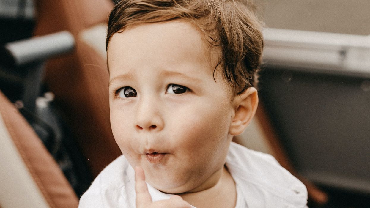 Young boy thinking
