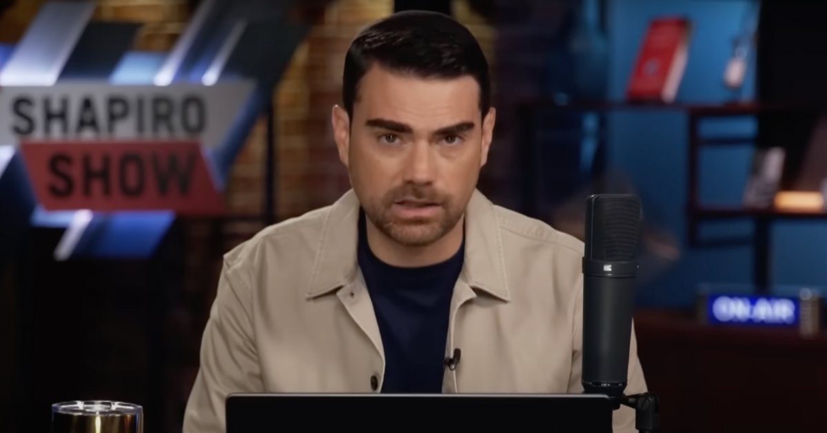 YouTube screenshot of Ben Shapiro