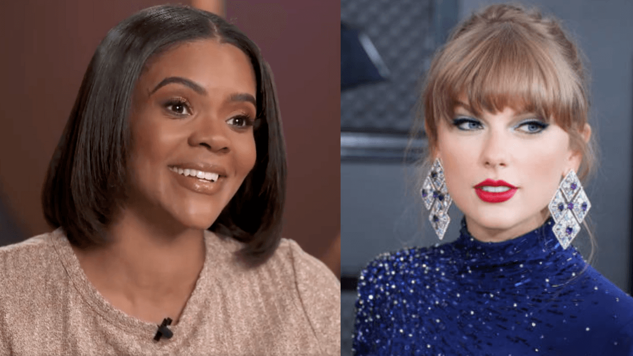 YouTube screenshot of Candace Owens; Taylor Swift