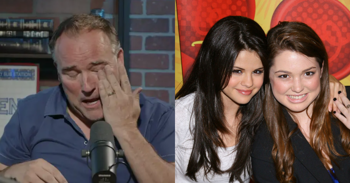YouTube screenshot of David DeLuise; Selena Gomez and Jennifer Stone