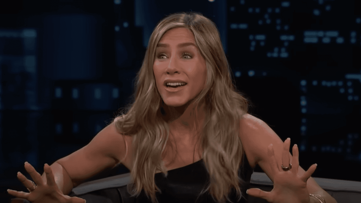 YouTube screenshot of Jennifer Aniston from interview