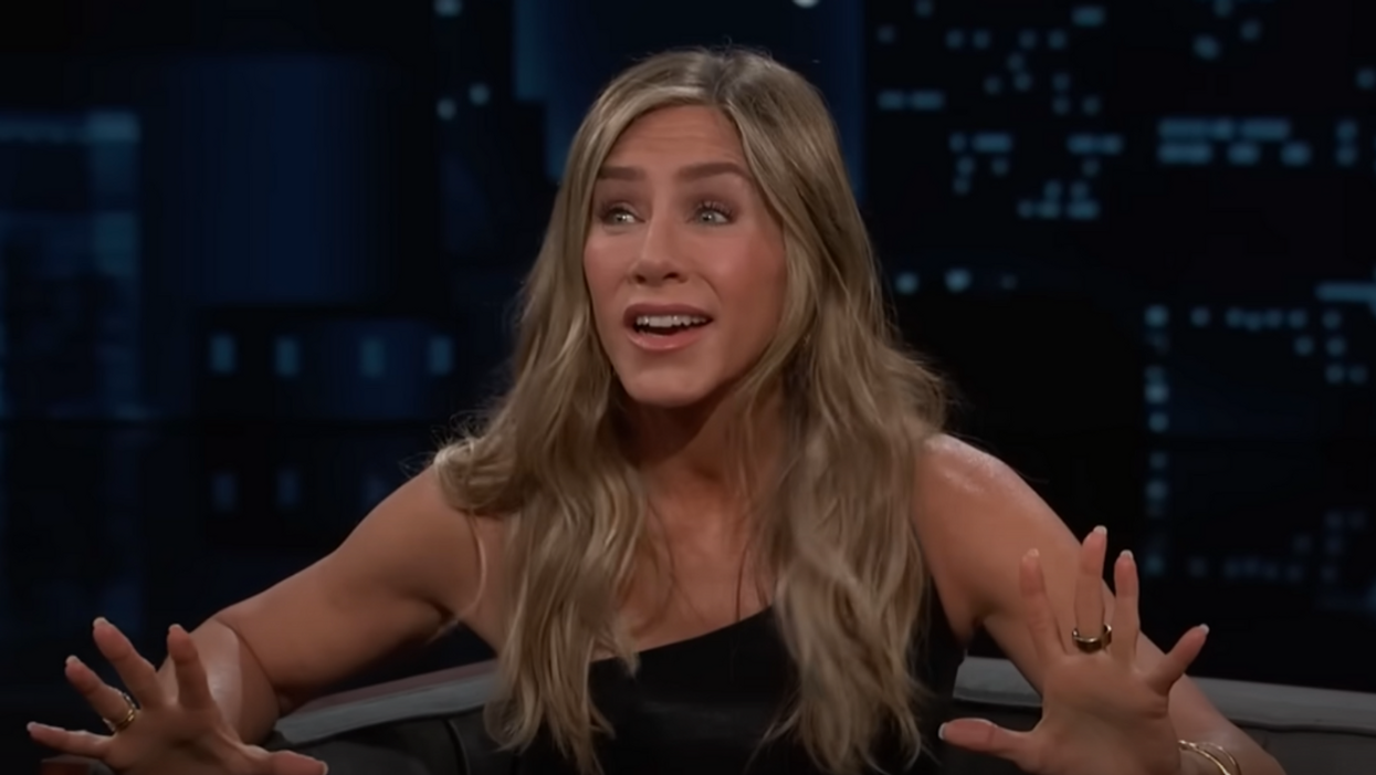 YouTube screenshot of Jennifer Aniston from interview